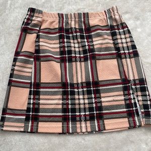 SHEIN Mini Plaid Skirt